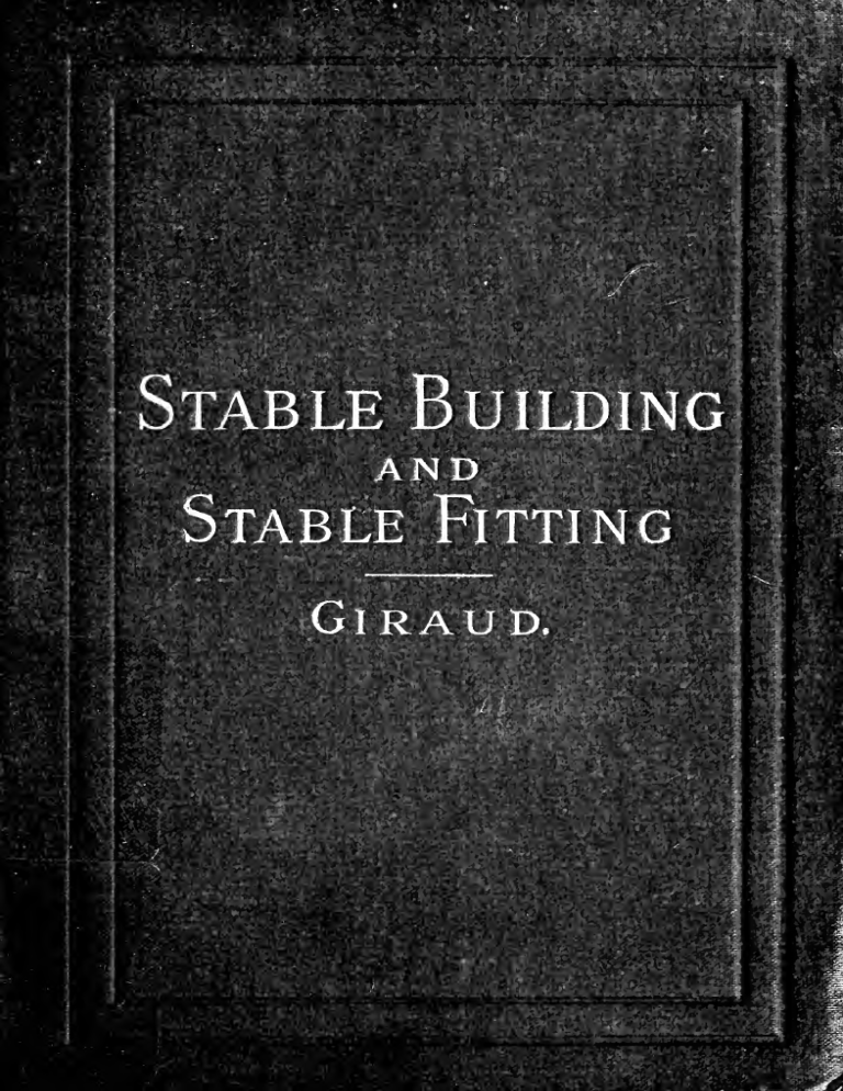 Stable Building AND Fitting Stable Building AND Fitting