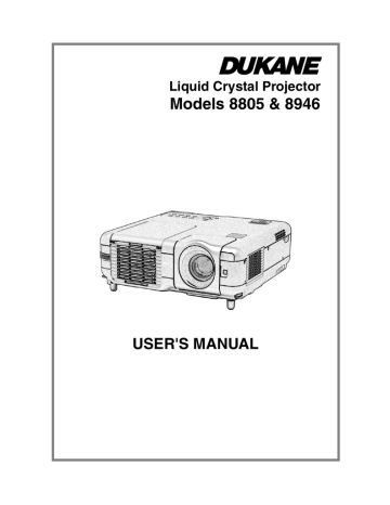 Dukane ImagePro 8946 Users Manual Dukane ImagePro 8946 Users Manual
