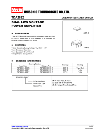 TDA2822 TDA2822