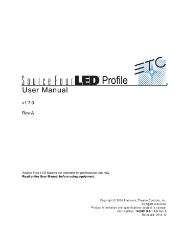 Source Four LED - Manual | Manualzz