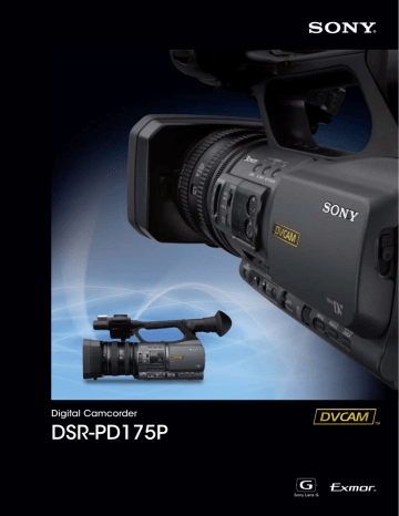 Sony DSR-PD175P Sony DSR-PD175P