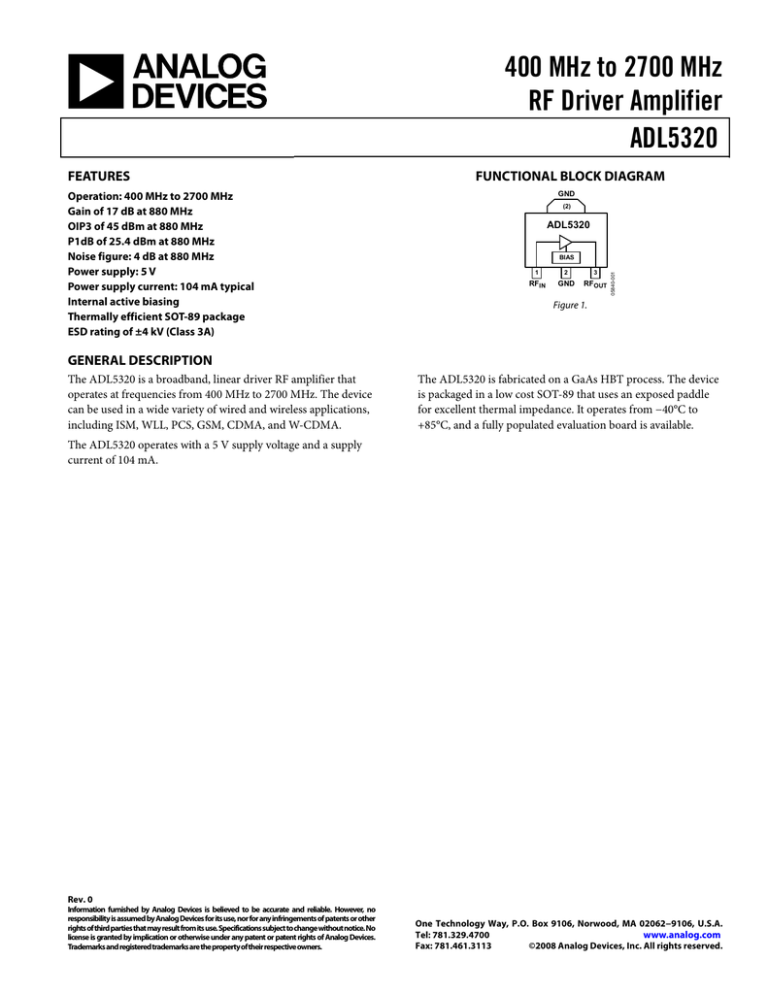 ADL5320 ADL5320