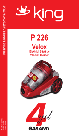 King VELOX P 226 Instruction manual | Manualzz