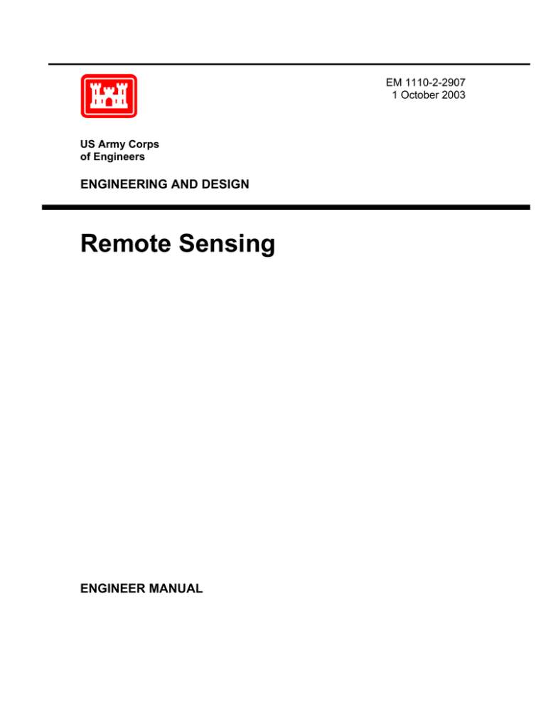 Download version 0.1 of EM 1110-2-2907 Remote Sensing.pdf Download version 0.1 of EM 1110-2-2907 Remote Sensing.pdf