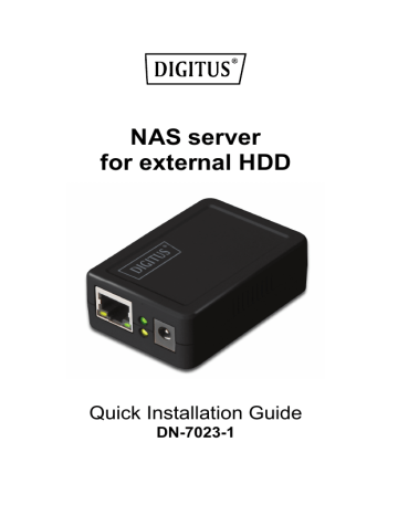Digitus DN-7023-1 Mini NAS Server Quick Start Guide | Manualzz Digitus DN-7023-1 Mini NAS Server Quick Start Guide | Manualzz