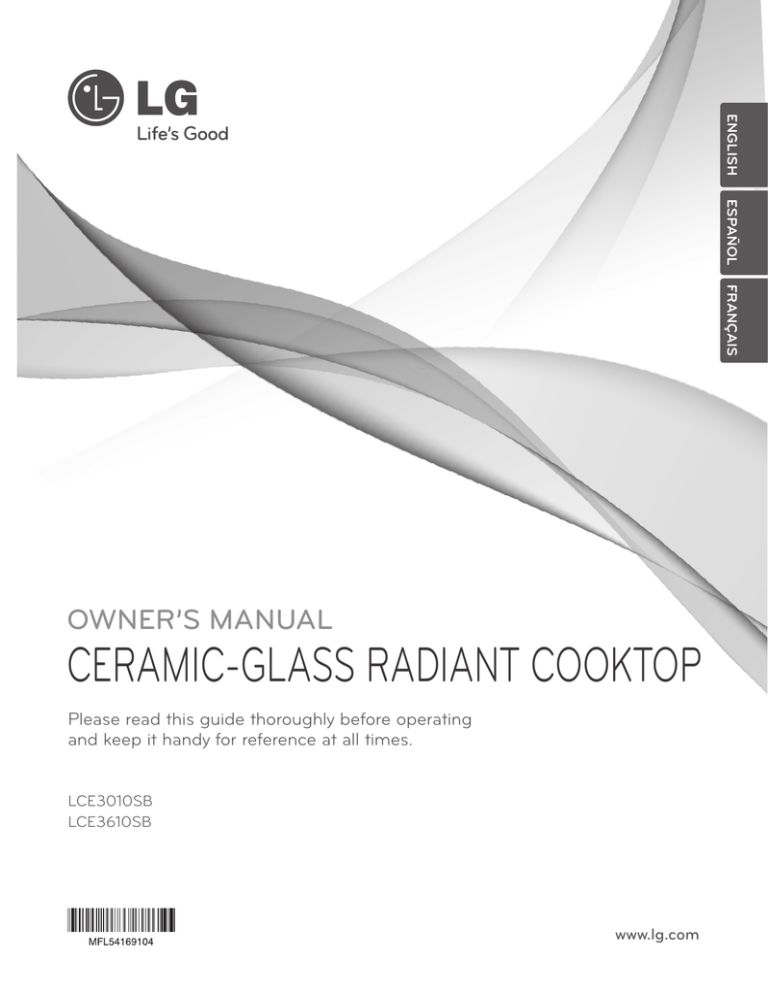 LG LCE3610SB Owner's manual LG LCE3610SB Owner's manual