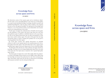 Knowledge flows across space and firms DS Knowledge flows across space and firms DS