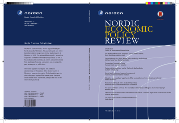 NORDIC REVIEW ECONOMIC POLICY NORDIC REVIEW ECONOMIC POLICY