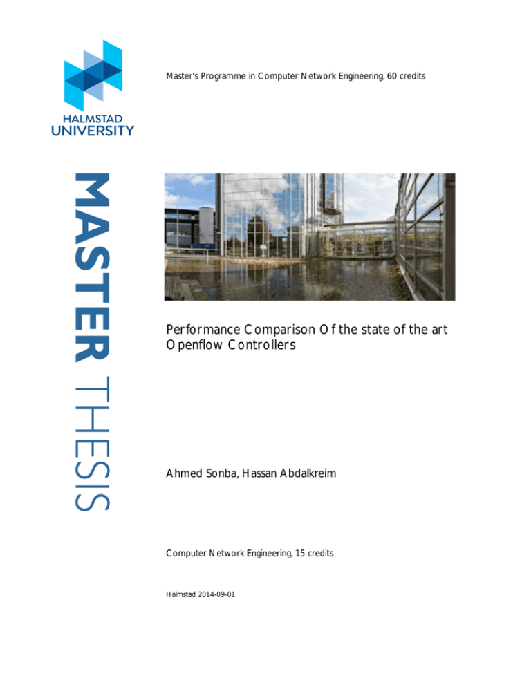 MASTER THESIS Performance Comparison Of the state of the art MASTER THESIS Performance Comparison Of the state of the art