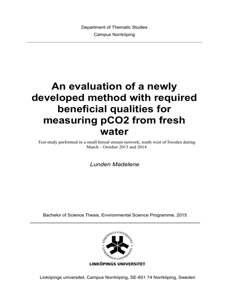An evaluation of a newly developed method with required beneficial qualities for An evaluation of a newly developed method with required beneficial qualities for
