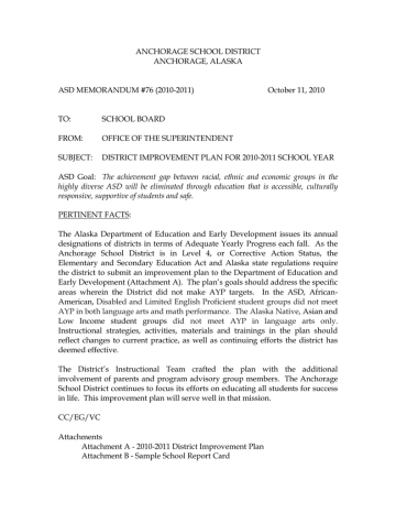 ASD Memorandum # 76 ASD Memorandum # 76