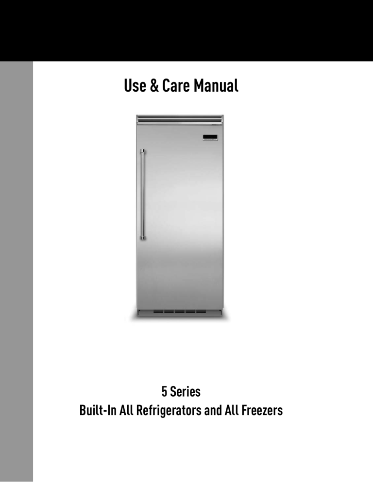 Viking VCFB5363LSS, FDRB5363L User guide Viking VCFB5363LSS, FDRB5363L User guide