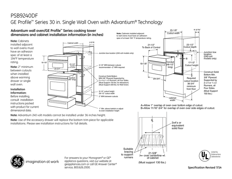 PSB9240DF GE Profile Series 30 in. Single Wall Oven with Advantium PSB9240DF GE Profile Series 30 in. Single Wall Oven with Advantium