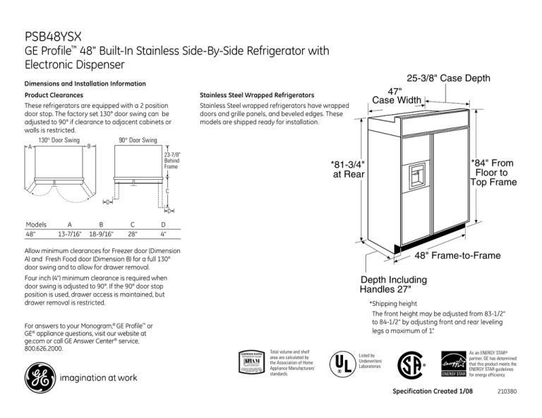 Specifications Guide Specifications Guide