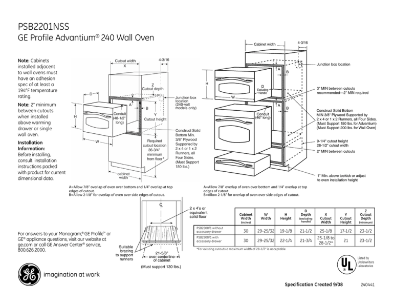 PSB2201NSS GE Profile Advantium 240 Wall Oven PSB2201NSS GE Profile Advantium 240 Wall Oven