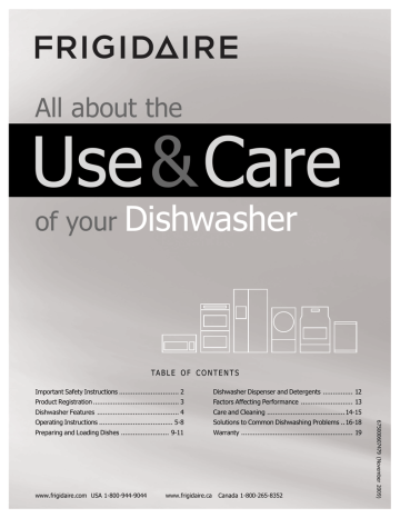 Use Care & Dishwasher Use Care & Dishwasher