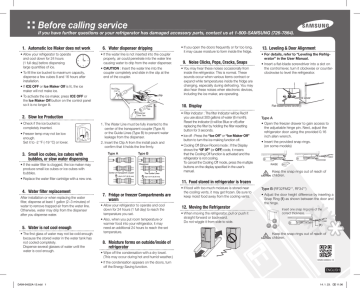 Samsung RF23HCEDBSG/AA, RF28HDEDBSR, RF23HCEDBWW/AA Installation guide Samsung RF23HCEDBSG/AA, RF28HDEDBSR, RF23HCEDBWW/AA Installation guide