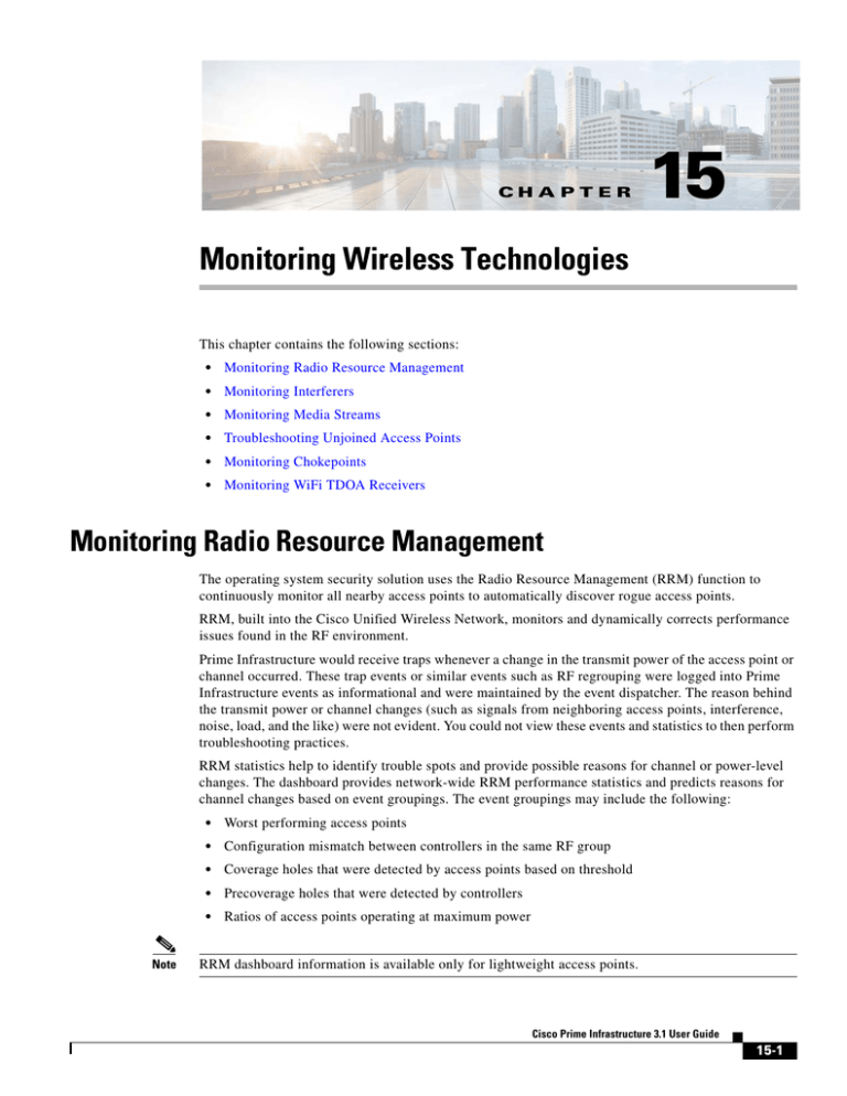 15 Monitoring Wireless Technologies 15 Monitoring Wireless Technologies
