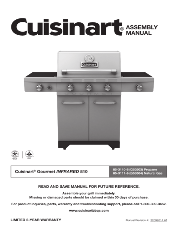 Cuisinart G53503 Bbq And Gas Grill Owner's Manual | Manualzz