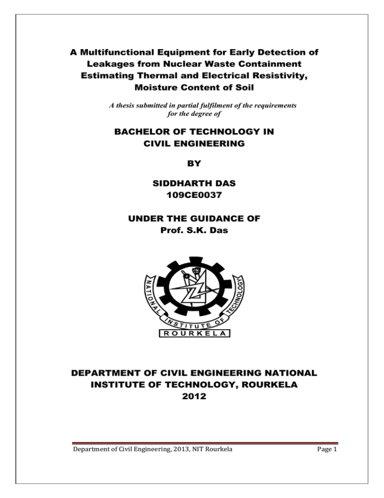 A Multifunctional Equipment for Early Detection of A Multifunctional Equipment for Early Detection of