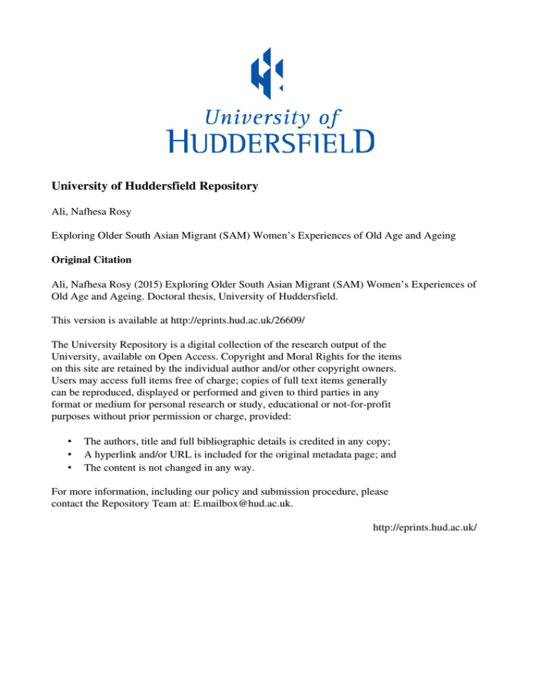 University of Huddersfield Repository University of Huddersfield Repository