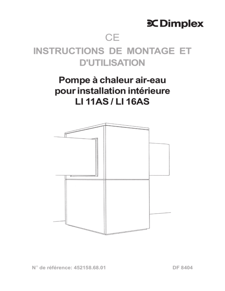 Pompe à chaleur air-eau pour installation intérieure LI 11 - 16AS (FD 8404) Pompe à chaleur air-eau pour installation intérieure LI 11 - 16AS (FD 8404)