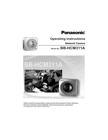 Panasonic BB-HHCM311A, OneHome BB-HCM311A, BB-HCM311 User manual Panasonic BB-HHCM311A, OneHome BB-HCM311A, BB-HCM311 User manual