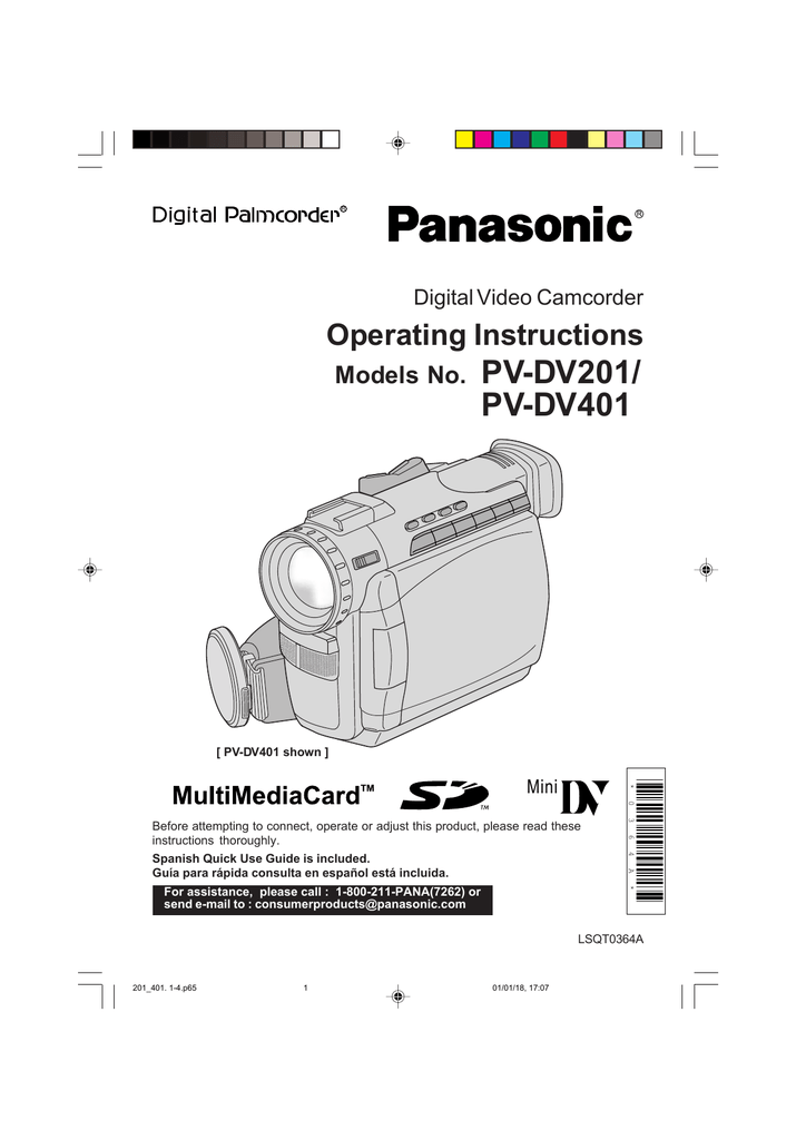 Panasonic PV-DV401 Instructions | Manualzz Panasonic PV-DV401 Instructions | Manualzz