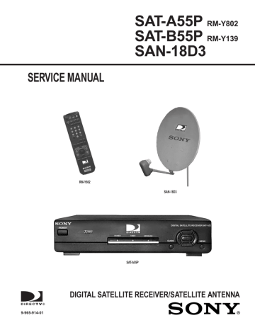 SAT-A55P SAT-B55P SAN-18D3 SERVICE MANUAL SAT-A55P SAT-B55P SAN-18D3 SERVICE MANUAL