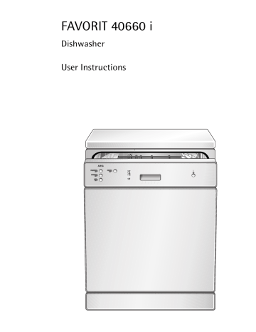 FAVORIT 40660 i Dishwasher User Instructions FAVORIT 40660 i Dishwasher User Instructions
