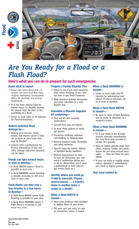 Are You Ready for a Flood or a Flash Flood? Flood Are You Ready for a Flood or a Flash Flood? Flood