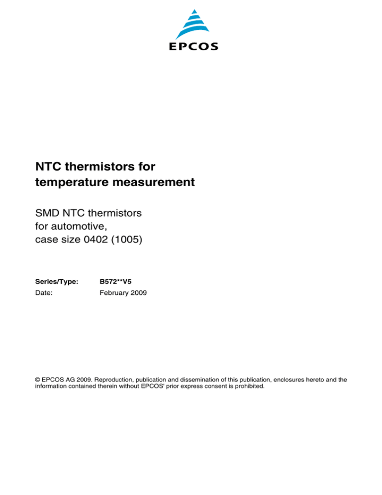 NTC thermistors for temperature measurement SMD NTC thermistors for automotive, NTC thermistors for temperature measurement SMD NTC thermistors for automotive,