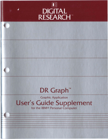 GraphTM User's Guide Supplement DR J GraphTM User's Guide Supplement DR J