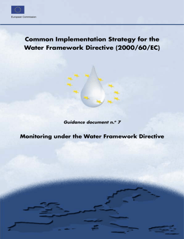 Common Implementation Strategy for the Water Framework Directive (2000/60/EC) Guidance document n. Common Implementation Strategy for the Water Framework Directive (2000/60/EC) Guidance document n.