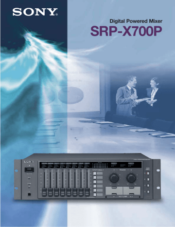 SRP-X700P Digital Powered Mixer SRP-X700P Digital Powered Mixer
