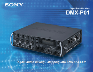 DMX-P01 Digital audio mixing - stepping into ENG and EFP DMX-P01 Digital audio mixing - stepping into ENG and EFP