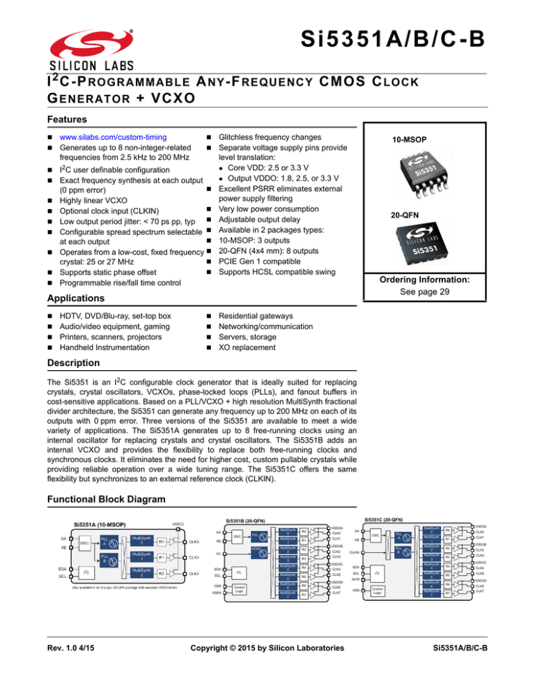 S i 5 3 5 1 A / B /... I C - P A S i 5 3 5 1 A / B /... I C - P A