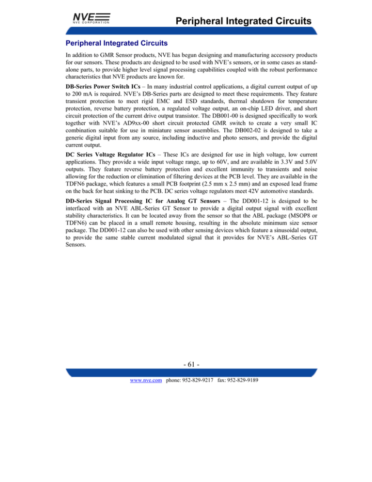 Peripheral Integrated Circuits Peripheral Integrated Circuits