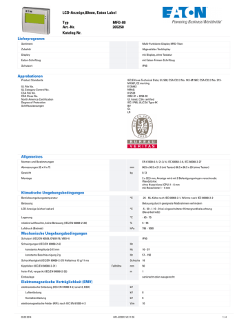 MFD-80 265250 MFD-80 265250