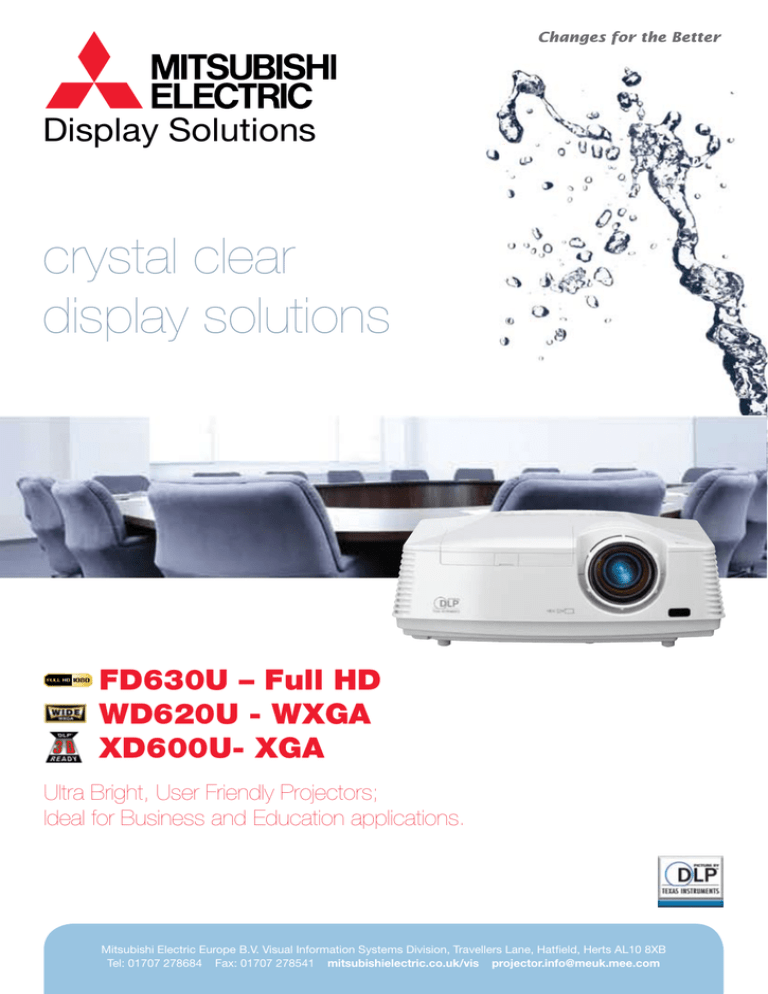 crystal clear display solutions MULTIMEDIA DATA/VIDEO PROJECTORS Display Solutions crystal clear display solutions MULTIMEDIA DATA/VIDEO PROJECTORS Display Solutions