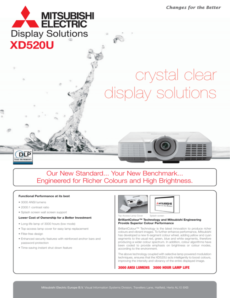 crystal clear display solutions XD520U Display Solutions crystal clear display solutions XD520U Display Solutions