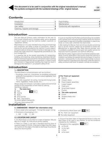 Electrolux MUGU (601411), MUGXU (601368) Operating instructions Electrolux MUGU (601411), MUGXU (601368) Operating instructions