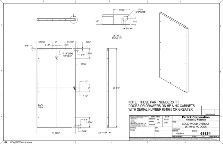 Perlick Refrigeration HP15TS-3-2L, HP15TO-3-2L, HP15RS32L, HP15R, HP15TO-3-2R Installation guide Perlick Refrigeration HP15TS-3-2L, HP15TO-3-2L, HP15RS32L, HP15R, HP15TO-3-2R Installation guide