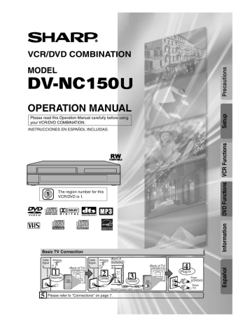 Sharp DV-NC150U Operation Manual | Manualzz Sharp DV-NC150U Operation Manual | Manualzz