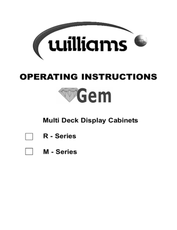 OPERATING INSTRUCTIONS Multi Deck Display Cabinets R - Series M - Series | Manualzz