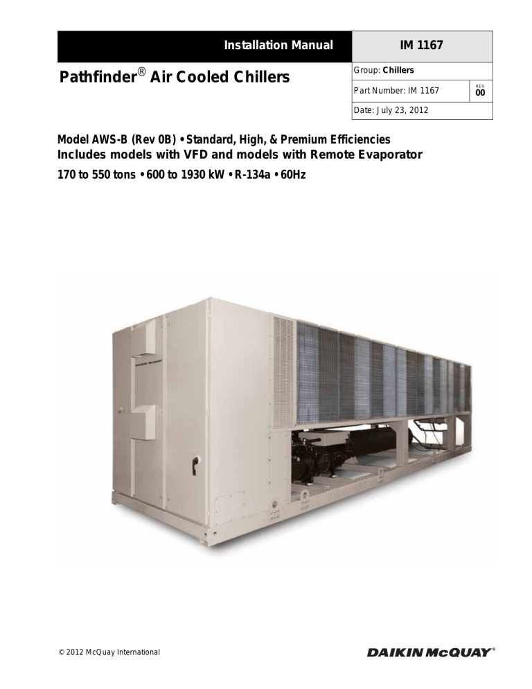Pathfinder Air Cooled Chillers ® Pathfinder Air Cooled Chillers ®