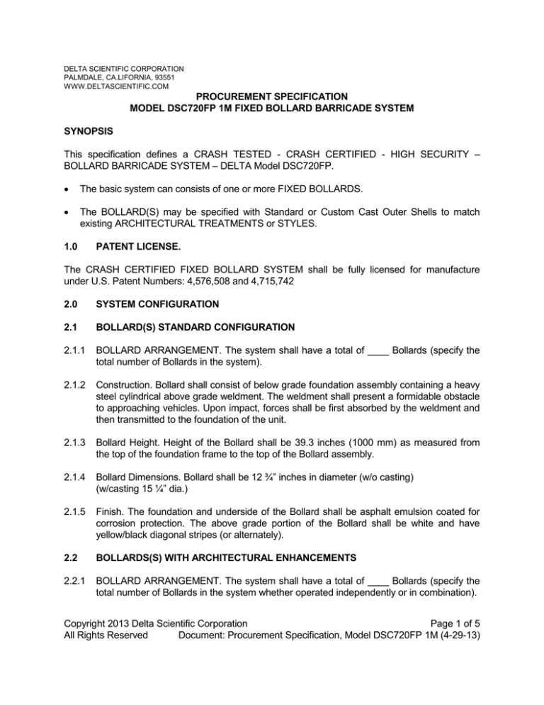 – This specification defines a CRASH ... – DELTA Model DSC720FP. – This specification defines a CRASH ... – DELTA Model DSC720FP.