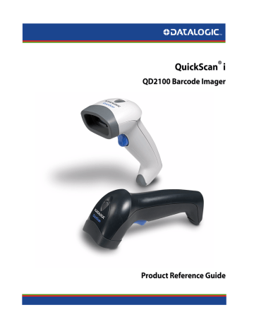 Datalogic QuickScan i QD2100 Product Reference Guide | Manualzz Datalogic QuickScan i QD2100 Product Reference Guide | Manualzz