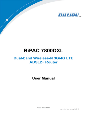 Status. Billion BiPAC 7800DXL | Manualzz Status. Billion BiPAC 7800DXL | Manualzz