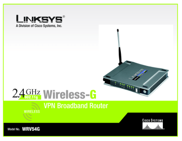 Linksys WRV54Gv2.36 User guide | Manualzz Linksys WRV54Gv2.36 User guide | Manualzz